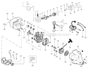 Page B Diagram and Parts List for XT400 Type 2 Weed Eater Trimmer